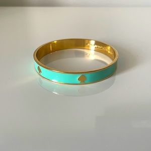 Kate spade mint and gold bangle